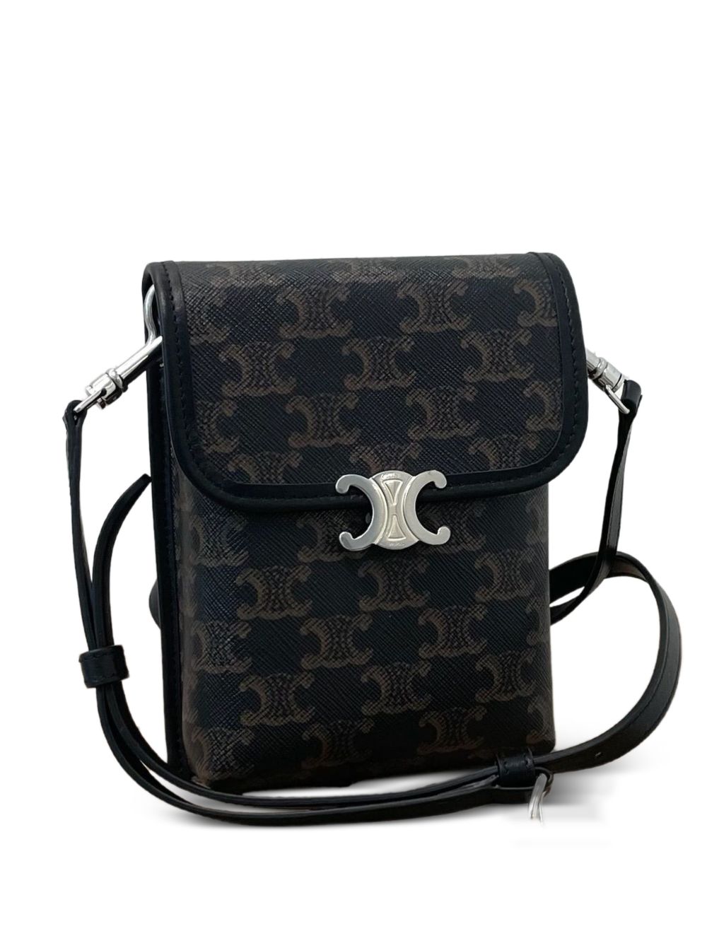 CELINE L105A4K1638SI POUCH VERTICALE TRIOMPHE CANVAS