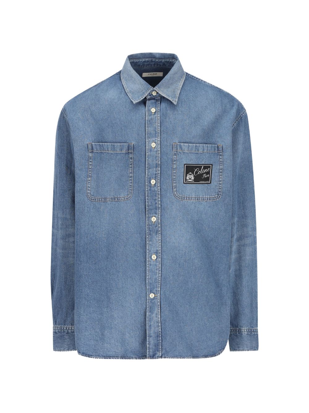 CELINE RC0N52N67GDP1 CAMICIA IN DENIM CON LOGO