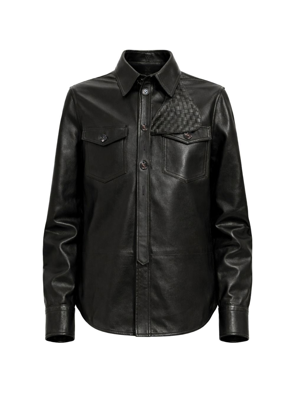 BOTTEGA VENETA 870161V61D01010 CAMICIA IN PELLE