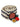 Exquisite J Striped raffia belt