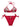 Feel Me Fab Feel Me Fab One printed triangle bikini set