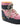 MOON BOOT X GUEST IN RESIDENCE LOW GREY AND PINK SUEDE BEADED ICON BOOT