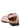 Ganni Feminine Buckle Fringed Denim Slingback
