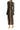 Robe longue marron slim fit effet python Norma Kamali