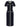 Self-Portrait Navy Pointelle Knit Midi Dress
