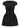Self-Portrait Black Taffetà Collared Mini Dress