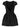 Self-Portrait Black Taffetà Collared Mini Dress