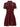 Self-Portrait Burgundy Lace Mini Dress