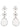 Self-Portrait Crystal Flower Tiered Earrings