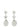 Self-Portrait Crystal Flower Tiered Earrings