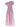 Self-Portrait Pink Cotton Draped Knit Midi Dress