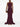Robe longue bustier bordeaux de Solace London