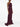 Robe longue bustier bordeaux de Solace London
