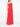 Robe longue rouge corail sans bretelles à ourlet évasé de Solace London