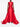 Robe longue sans manches à col rond rouge rubis de Solace London
