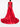 Robe longue sans manches à col rond rouge rubis de Solace London