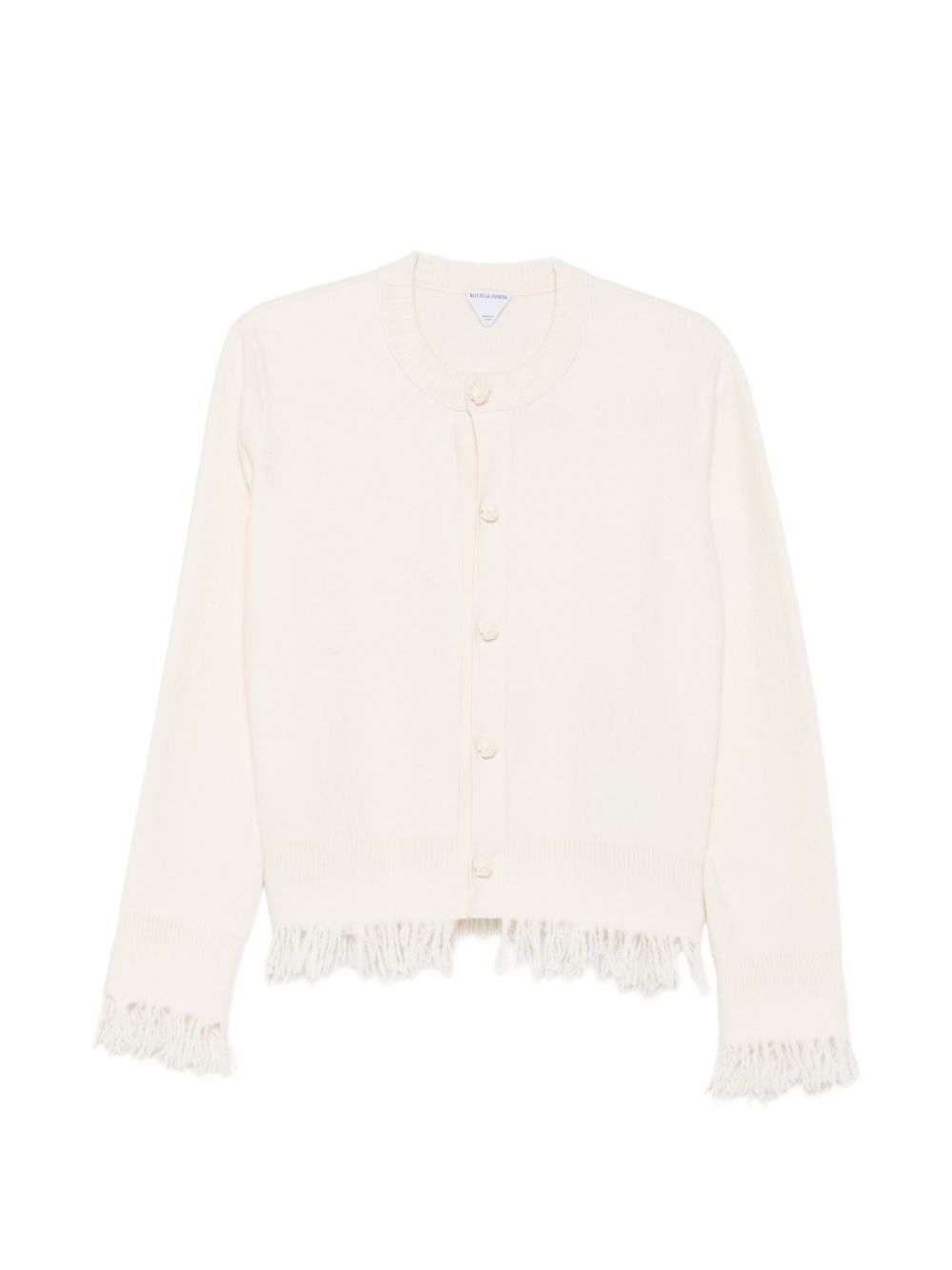 BOTTEGA VENETA 873884V6LL09071 CARDIGAN SFRANGIATO IN LANA